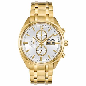 腕時計 ブローバ レディース Bulova Classic Chronograph Mens Stainless Steel , Gold-Tone (Model: 97C