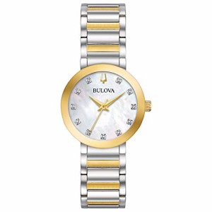 腕時計 ブローバ レディース Bulova Modern Quartz Ladies Watch, Stainless Steel Diamond , Two-Tone (