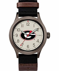 腕時計 タイメックス メンズ Timex Men's Collegiate Clutch 40mm Watch ? Georgia Bulldogs with Blac