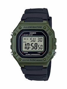 カシオ CASIO イルミネーター デジタル クロノグラフ メンズ腕時計 W-218H-3AVDF