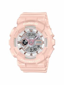 腕時計 カシオ レディース Casio BA110RG-4A Baby-G Women's Watch Pastel Pink 43.4mm Resin