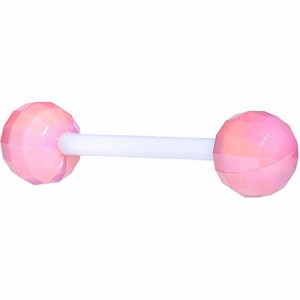 ボディキャンディー ボディピアス アメリカ Body Candy Womens Flexible White Acrylic Pink Disc