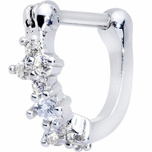 ボディキャンディー ボディピアス アメリカ Body Candy Steel Clear Accent Bundle Cartilage Cli