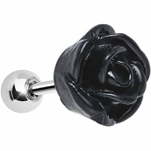 ボディキャンディー ボディピアス アメリカ 16 Gauge Black Courtship Rose Cartilage Tragus Ear