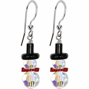 ボディキャンディー ピアス アメリカ Body Candy Handcrafted Snowman Earrings Created with Crysta