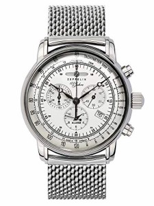 腕時計 ツェッペリン メンズ Zeppelin Watches Men's Quartz Watch 7680M1 with Metal Strap, Silver, St