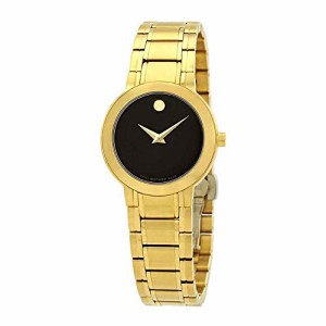 腕時計 モバード レディース Movado Stiri Black Dial Ladies Watch 0606942