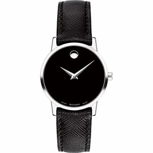 腕時計 モバード レディース Movado Museum Black Dial Ladies Watch 0607204