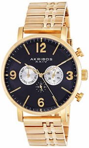 腕時計 アクリボスXXIV メンズ Akribos XXIV Men's Multifunction Swiss Watch - 3 Subdials Day, Date an