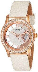 腕時計 アクリボスXXIV レディース Akribos XXIV Women's Swarovski Crystal Watch - See Thru Roman Nu