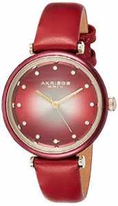 腕時計 アクリボスXXIV レディース Akribos XXIV Leather Women’s Watch ? Genuine Swarovski Cryst