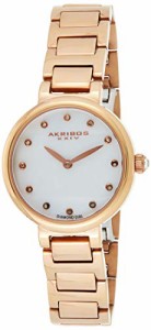 腕時計 アクリボスXXIV レディース Akribos XXIV Women's Round White Mother of Pearl Watch - 12 Diam