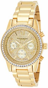 腕時計 アクリボスXXIV レディース Akribos XXIV Swarovski Women's Multifunction Watch - Pave Sparkl