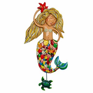 壁掛け時計 振り子時計 インテリア Allen Designs "Sirena" Extra-Large Whimsical Mermaid Pendulum 