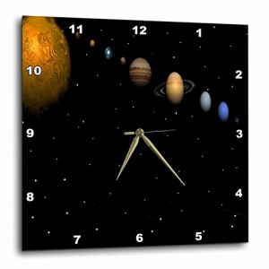 壁掛け時計 インテリア 海外モデル 3dRose DPP_40282_1 Alignment of Our Solar System Wall Clock, 1