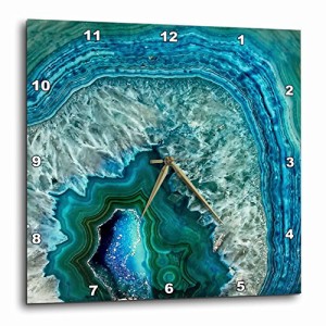 壁掛け時計 インテリア 海外モデル 3dRose Luxury Marble Agate Gem Mineral Stone Wall Clock, 13" x