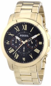 腕時計 フォッシル メンズ Fossil Grant Chronograph Stainless Steel Watch Gold-Tone