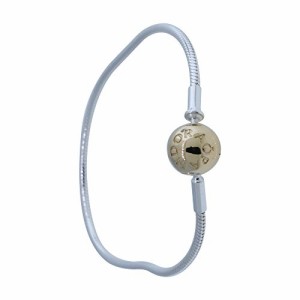 パンドラ ブレスレット チャーム 596003-20 Pandora Silver & 14k Gold Essence Collection Charm Brac