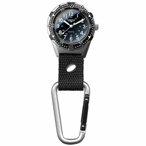 腕時計 ダコタ カラビナウォッチ Dakota Watch Company Men's Aluminum Backpacker Clip Watch, Black 