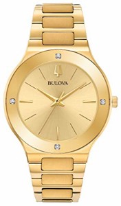 腕時計 ブローバ メンズ Bulova Men's Futuro Gold-Tone Diamond Accent Watch 97E100