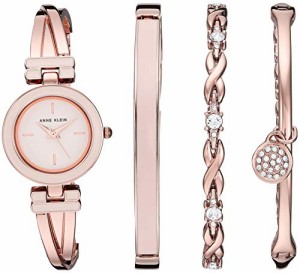 腕時計 アンクライン レディース Anne Klein Women's Bangle Watch and Premium Crystal Accented Brac