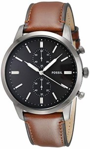 腕時計 フォッシル メンズ Fossil Men's Townsman Quartz Stainless Steel and Leather Chronograph Watch