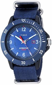 腕時計 タイメックス メンズ Timex Men's TW4B14300 Expedition Gallatin Solar Blue Nylon Slip-Thru St