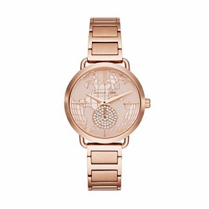 腕時計 マイケルコース レディース Michael Kors Women's Portia Rose Gold Tone Satinless Steel Wat