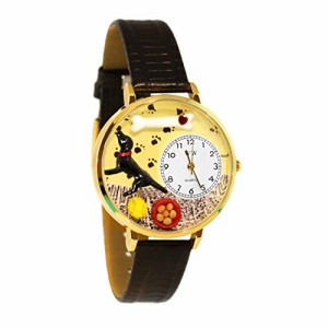 腕時計 気まぐれなかわいい プレゼント Whimsical Gifts Labrador Retriever 3D Watch | Gold Finis