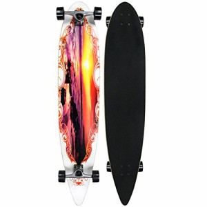 ロングスケートボード スケボー 海外モデル Krown Sunset City Surf Longboard Skateboard