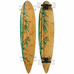 ロングスケートボード スケボー 海外モデル Krown Krex 2 Bamboo Pintail Complete Longboard, 9x