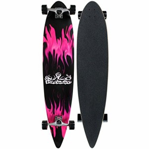 ロングスケートボード スケボー 海外モデル Krown Purple Flame Complete Longboard Skateboard