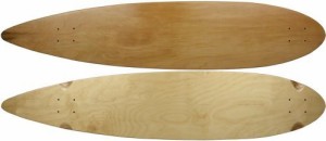 ロングスケートボード スケボー 海外モデル Moose Longboard 9" x 43" Pintail Deck Natural