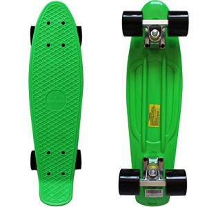 スタンダードスケートボード スケボー 海外モデル Rimable Complete 22" Skateboard (Green & 