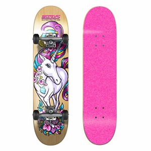 スタンダードスケートボード スケボー 海外モデル SkateXS Beginner Unicorn Girls Skateboard