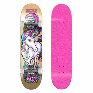 スタンダードスケートボード スケボー 海外モデル SkateXS Beginner Unicorn Girls Skateboard