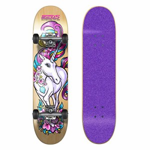 スタンダードスケートボード スケボー 海外モデル SkateXS Beginner Unicorn Girls Skateboard