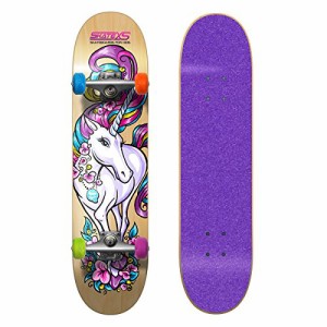 スタンダードスケートボード スケボー 海外モデル SkateXS Beginner Unicorn Girls Skateboard