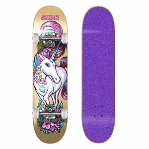 スタンダードスケートボード スケボー 海外モデル SkateXS Beginner Unicorn Girls Skateboard