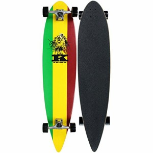 ロングスケートボード スケボー 海外モデル Krown Rasta Pin Tail Longboard Skateboard