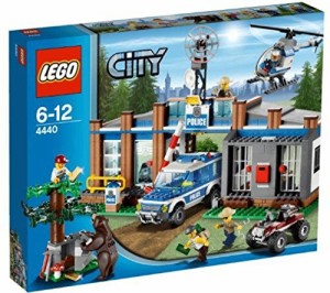 レゴ シティ LEGO? CITY? Forest Police Station w/ Helicopter & 5 Minifigures | 4440