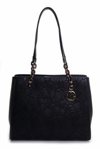 マイケルコース アメリカ 直輸入 Michael Kors Sofia Large Embroidery Tote Bag Susannah Black