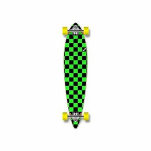 ロングスケートボード スケボー 海外モデル Yocaher Blank/Checker Complete Pintail Skateboards