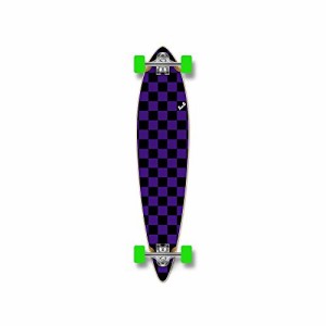 ロングスケートボード スケボー 海外モデル Yocaher Blank/Checker Complete Pintail Skateboards