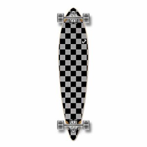 ロングスケートボード スケボー 海外モデル Yocaher Blank/Checker Complete Pintail Skateboards