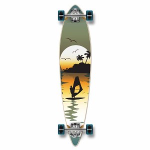 ロングスケートボード スケボー 海外モデル Yocaher Beach Series Complete Pintail Skateboards 