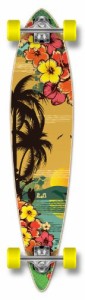 ロングスケートボード スケボー 海外モデル Yocaher Beach Series Complete Pintail Skateboards 