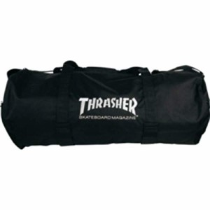 バックパック スケボー スケートボード Thrasher Magazine Logo Black Duffel Bag with Velco Board