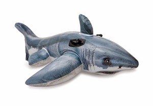 フロート プール 水遊び Intex Kids Inflatable 68" Great White Shark Swimming Pool Ride On Float Raft