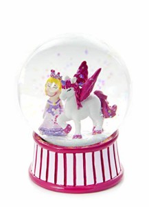 スノーグローブ 雪 置物 Mousehouse Gifts Cute Girls Snow Globe with Princess and Unicorn
